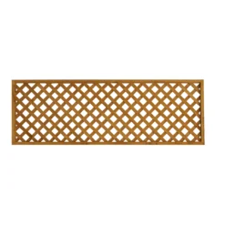 2ft Diamond Lattice Pine Trellis Panel, Pack Of 3 (W)183cm X (H)61cm