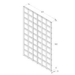 6ft Pine Trellis Panel, Pack Of 5 (W)120cm X (H)183cm -Hozelock Shop 6ft pine trellis panel pack of 5 w 120cm x h 183cm5013053173350 18bq