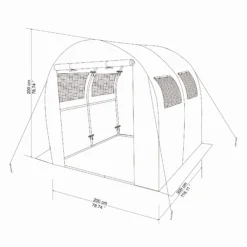 6m² Polytunnel -Hozelock Shop 6m polytunnel3663602429005 17bq