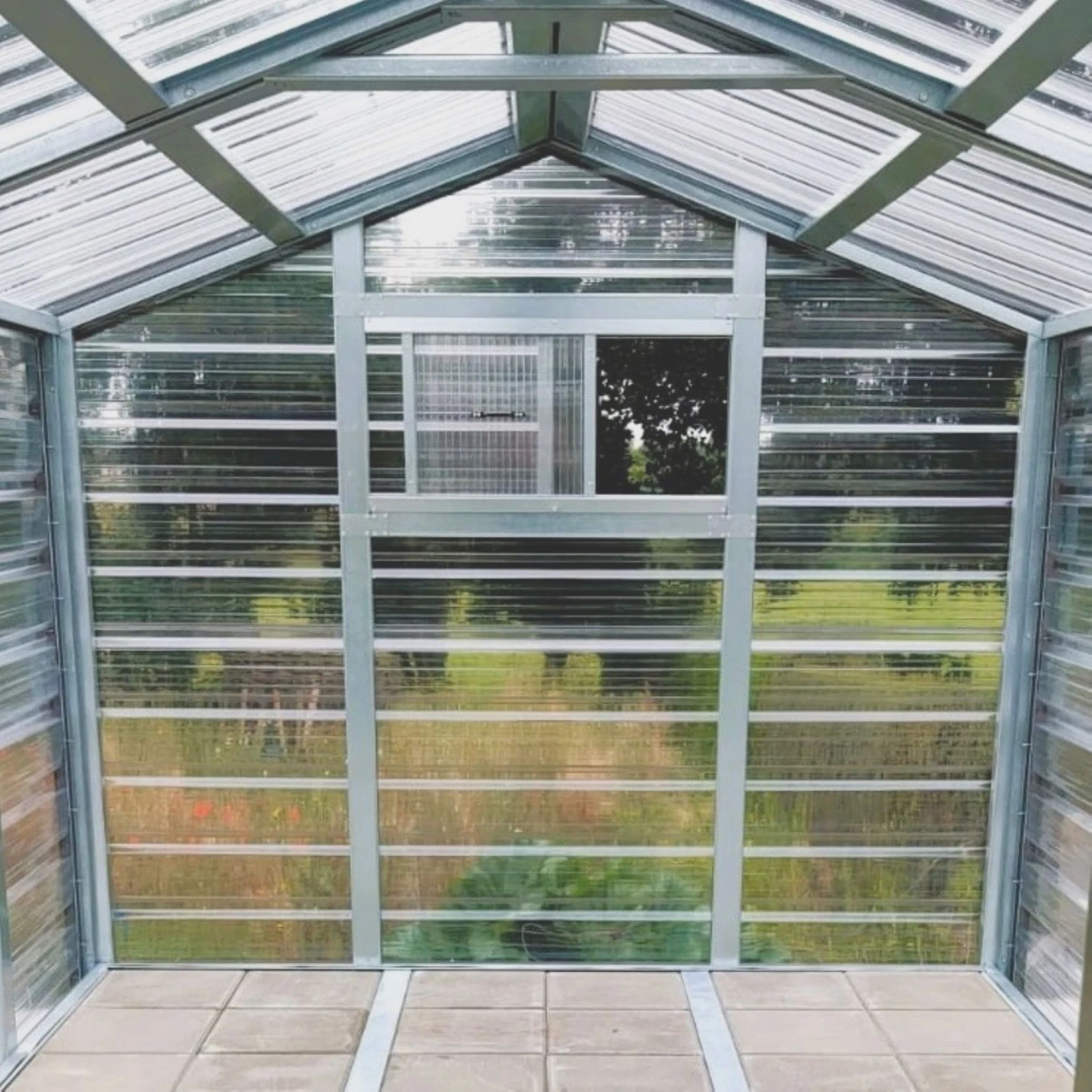 Adman Steel Sheds Multigrow 6.4x12 Greenhouse With Adjustable Vent 2 Adman Steel Sheds Multigrow 6.4x12 Greenhouse With Adjustable Vent - Image 2