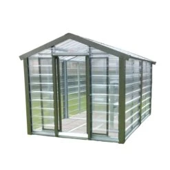 Adman Steel Sheds Multigrow 9.4x12 Greenhouse With Adjustable Vent