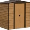 Arrow Woodvale 6x5 Apex Coffee Metal Shed
