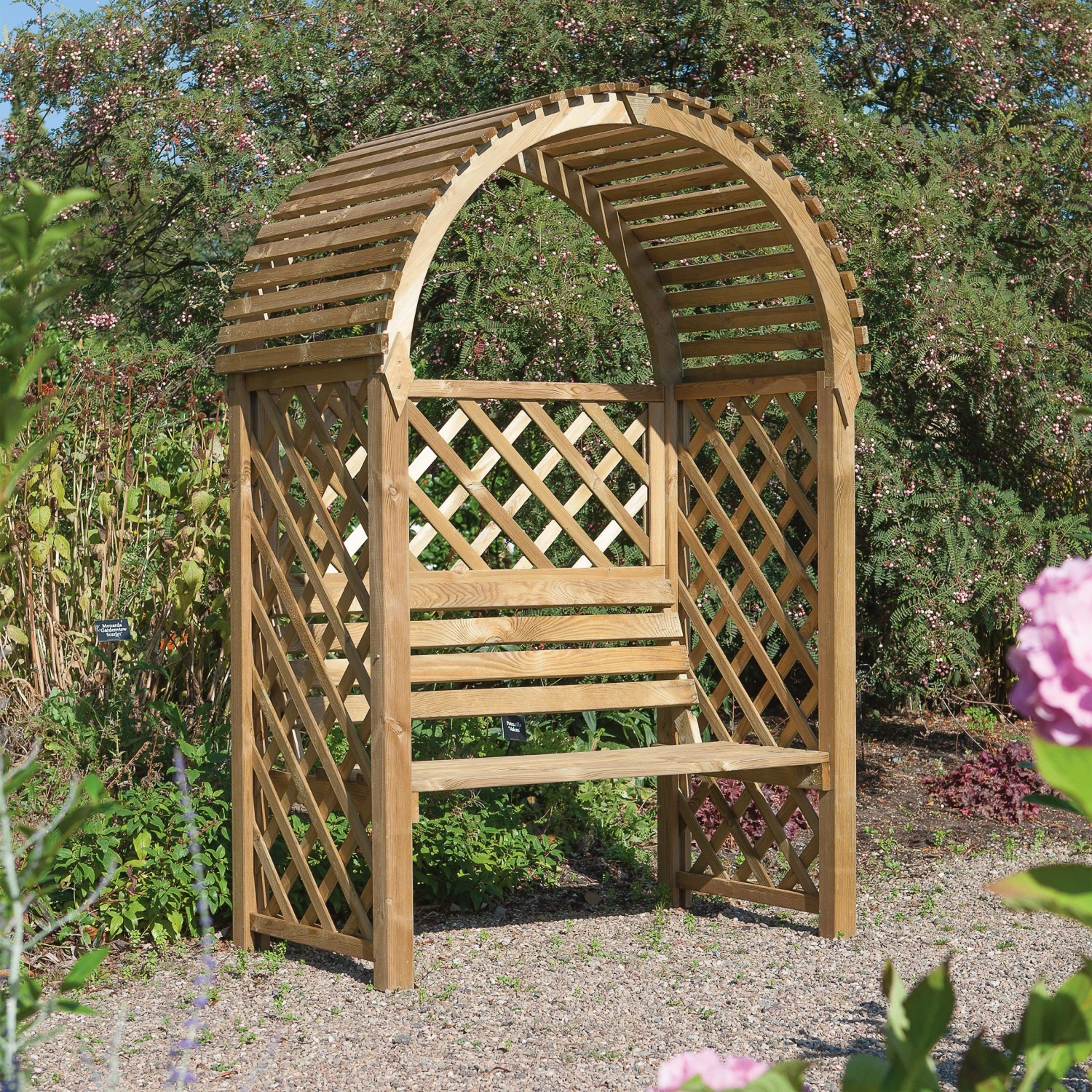 Blooma Chiltern Arbour, (H)1990mm (W)1340mm (D)800mm - Assembly Service Included 1 Blooma Chiltern Arbour, (H)1990mm (W)1340mm (D)800mm - Assembly Service Included