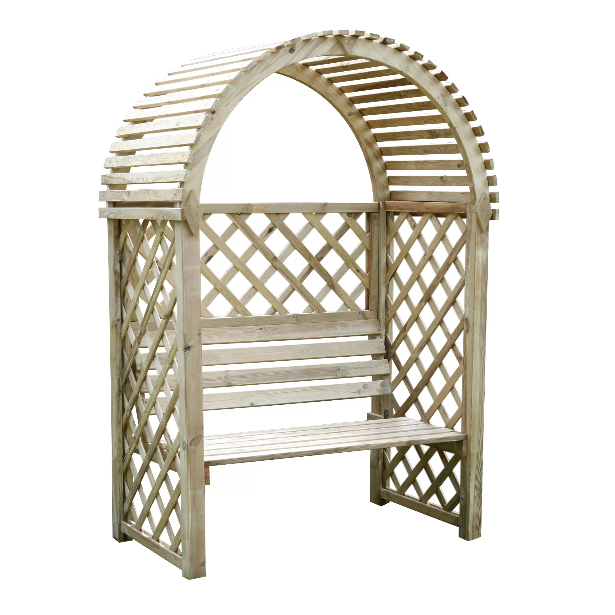 Blooma Chiltern Round Arbour, (H)1990mm (W)1340mm (D)800mm - Assembly Required 2 Blooma Chiltern Round Arbour, (H)1990mm (W)1340mm (D)800mm - Assembly Required - Image 2