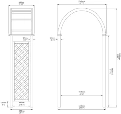 Blooma Chiltern Round Top Softwood Arch - Assembly Service Included 11 Blooma Chiltern Round Top Softwood Arch - Assembly Service Included -Hozelock Shop blooma chiltern round top softwood arch assembly service included5397007111682 01t bq