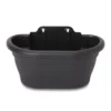 Blooma Florus Black Plastic Oval Trough