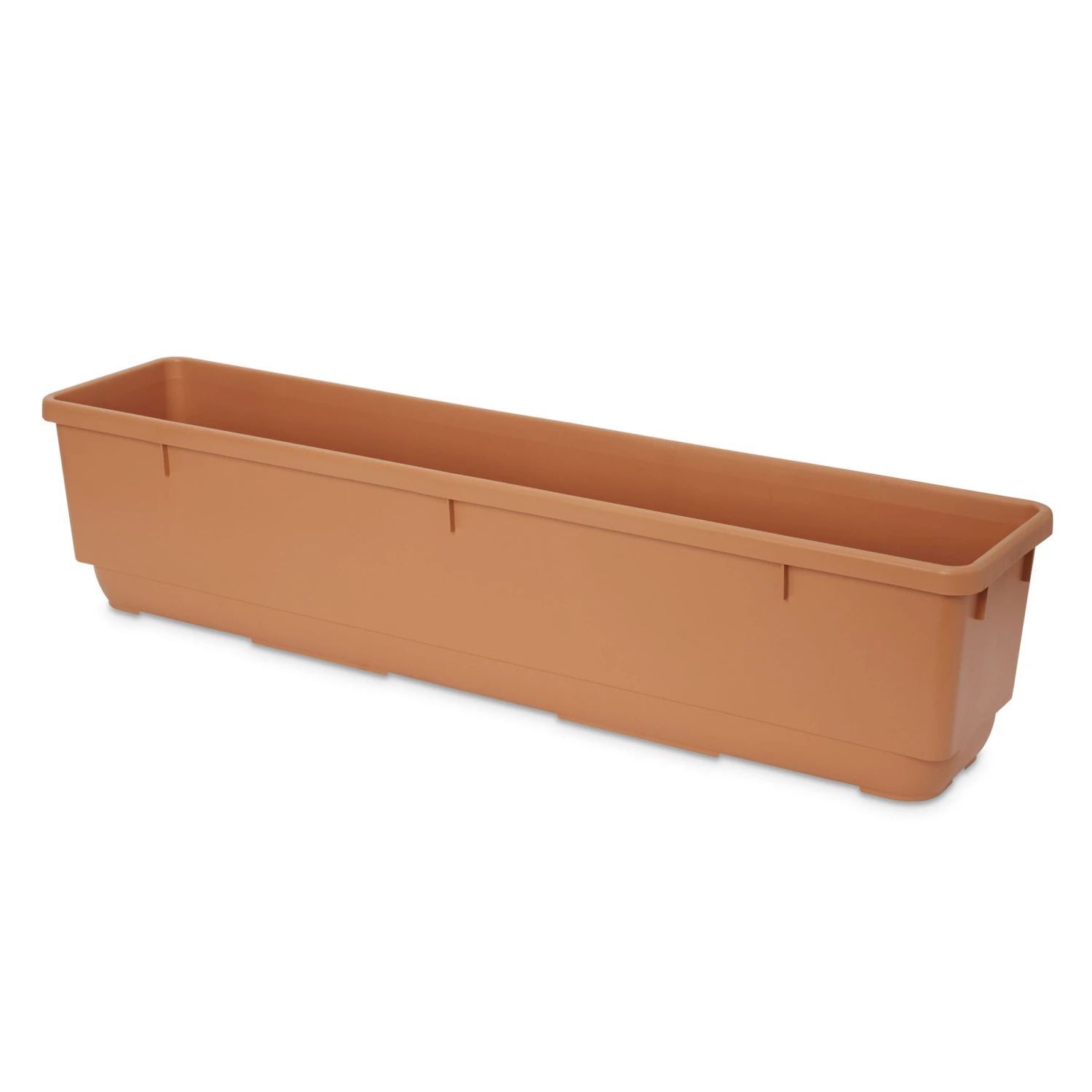 Blooma Florus Brown Plastic Bell Rectangular Trough 1 Blooma Florus Brown Plastic Bell Rectangular Trough