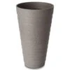 Blooma Momoka Taupe Stone Effect Plastic Circular Plant Pot (Dia)30cm