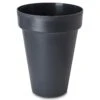 Blooma Nurgul Dark Grey Plastic Tall Circular Plant Pot (Dia)40cm