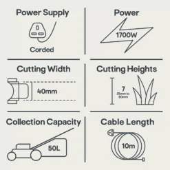 Bosch AdvancedRotak 650 Corded Rotary Lawnmower -Hozelock Shop bosch advancedrotak 650 corded rotary lawnmower4059952526621 01t EN bq