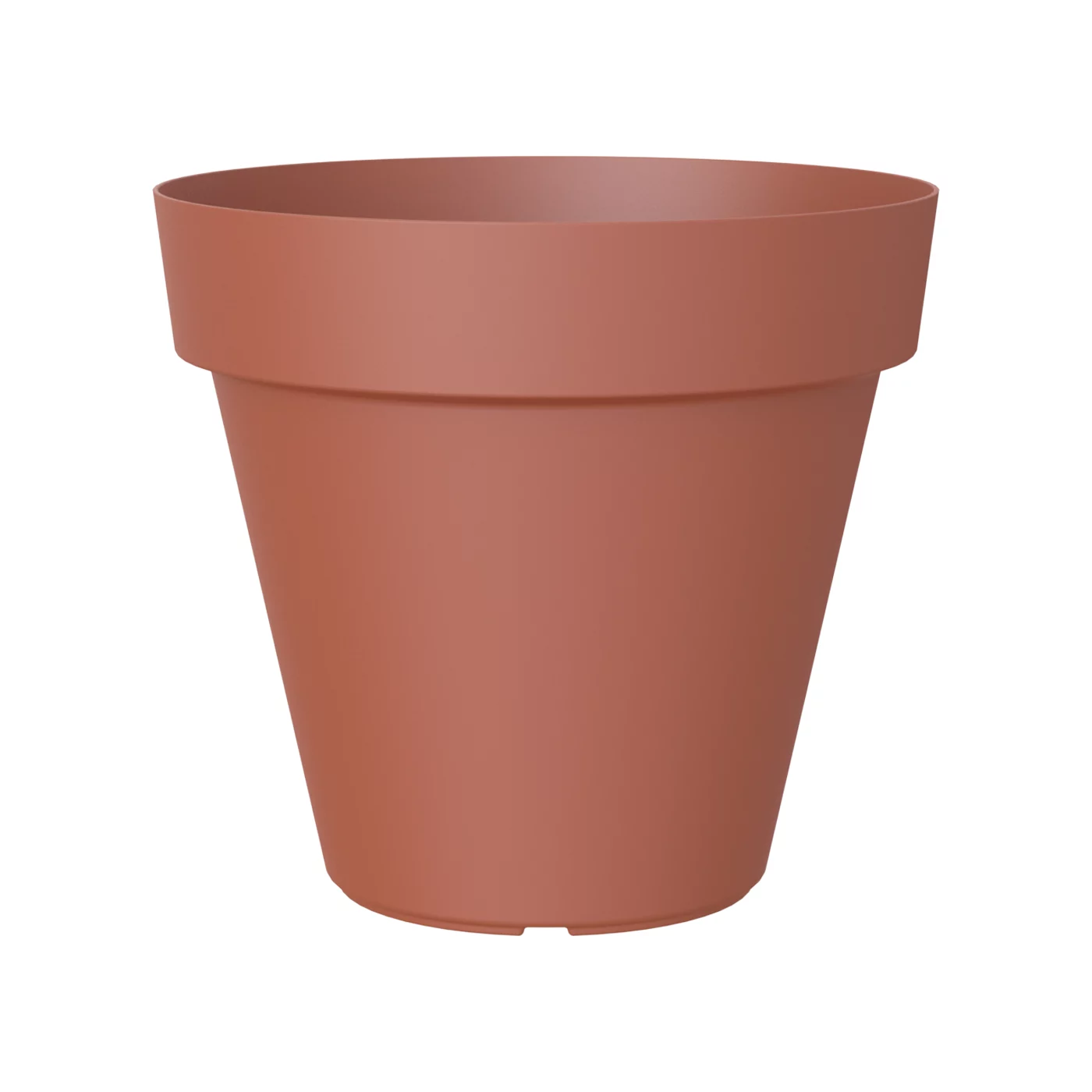 Capri Terracotta Polypropylene (PP) Plain Round Plant Pot (Dia)40cm 1 Capri Terracotta Polypropylene (PP) Plain Round Plant Pot (Dia)40cm