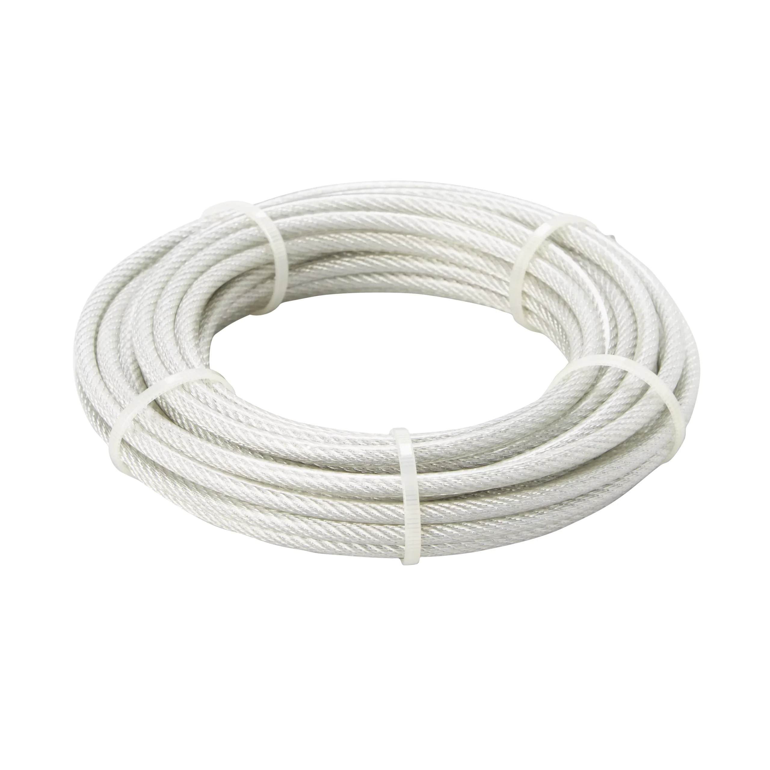 Diall White PVC & Steel Cable, (L)10m (Dia)5mm 1 Diall White PVC & Steel Cable, (L)10m (Dia)5mm