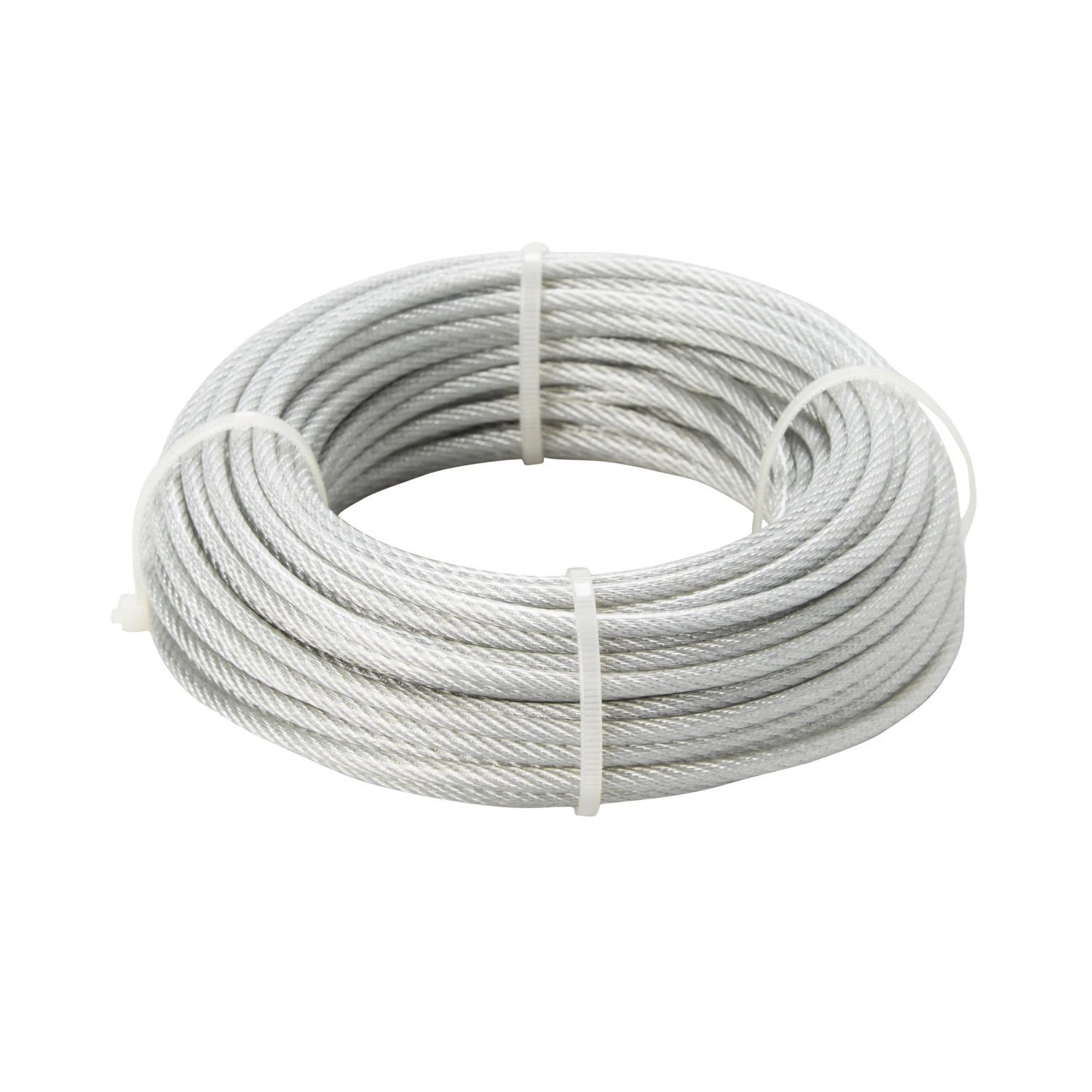 Diall White PVC & Steel Cable, (L)20m (Dia)4mm 1 Diall White PVC & Steel Cable, (L)20m (Dia)4mm