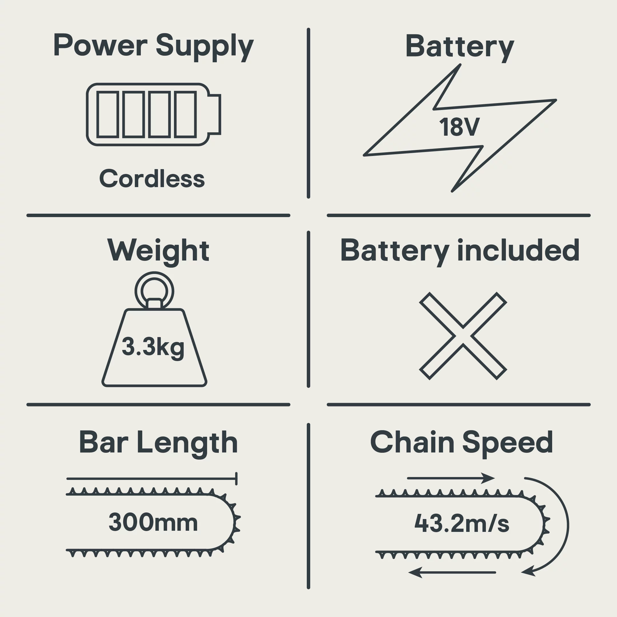 Erbauer ECSG18-Li 18V Cordless 300mm Chainsaw 11 Erbauer ECSG18-Li 18V Cordless 300mm Chainsaw - Image 11