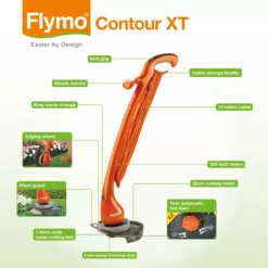 Flymo Contour XT 300W Corded Grass Trimmer -Hozelock Shop flymo contour xt 300w corded grass trimmer7391736970686 03t bq