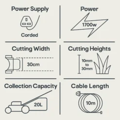 Flymo Easiglide 300V Corded Hover Lawnmower -Hozelock Shop flymo easiglide 300v corded hover lawnmower7392930542518 01t EN bq
