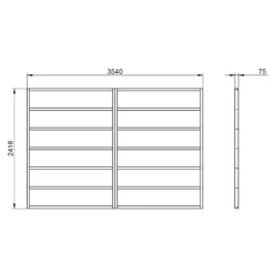 Forest 12x8 Timber Shed Base (L) 242cm X (W) 354cm 5 Forest 12x8 Timber Shed Base (L) 242cm X (W) 354cm -Hozelock Shop forest 12x8 timber shed base l 242cm x w 354cm5013053182185 01t bq