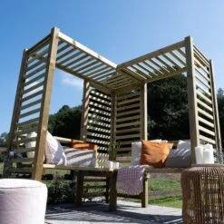 Forest Firenze Corner Arbour, (H)1970mm (W)1800mm (D)1800mm - Assembly Required 26 Forest Firenze Corner Arbour, (H)1970mm (W)1800mm (D)1800mm - Assembly Required -Hozelock Shop forest firenze corner arbour h 1970mm w 1800mm d 1800mm assembly required5013053185049 04i bq