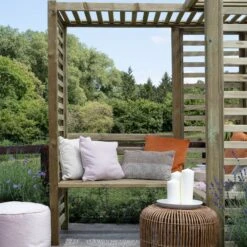 Forest Firenze Corner Arbour, (H)1970mm (W)1800mm (D)1800mm - Assembly Required 22 Forest Firenze Corner Arbour, (H)1970mm (W)1800mm (D)1800mm - Assembly Required -Hozelock Shop forest firenze corner arbour h 1970mm w 1800mm d 1800mm assembly required5013053185049 40c bq