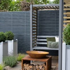 Forest Firenze Corner Arbour, (H)1970mm (W)1800mm (D)1800mm - Assembly Required 23 Forest Firenze Corner Arbour, (H)1970mm (W)1800mm (D)1800mm - Assembly Required -Hozelock Shop forest firenze corner arbour h 1970mm w 1800mm d 1800mm assembly required5013053185049 41c bq