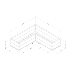 Forest Garden 1.3m X 1.3m Mixed Softwood Rectangular Raised Bed Kit 1.72m² 9 Forest Garden 1.3m X 1.3m Mixed Softwood Rectangular Raised Bed Kit 1.72m² -Hozelock Shop forest garden 1 3m x 1 3m mixed softwood rectangular raised bed kit 1 72m 5013053193457 01t