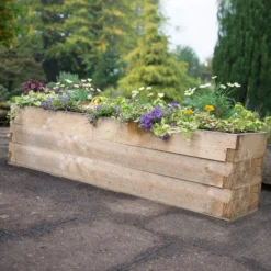 Forest Garden 1.8m X 0.45m Mixed Softwood Rectangular Raised Bed Kit 0.81m² -Hozelock Shop forest garden 1 8m x 0 45m mixed softwood rectangular raised bed kit 0 81m 5013053193518 01i