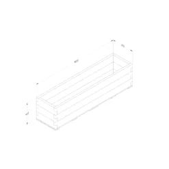 Forest Garden 1.8m X 0.45m Mixed Softwood Rectangular Raised Bed Kit 0.81m² -Hozelock Shop forest garden 1 8m x 0 45m mixed softwood rectangular raised bed kit 0 81m 5013053193518 01t