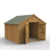 Forest Garden 10x10 Apex Dip Treated Shiplap Wooden Shed With Floor (Base Included)
