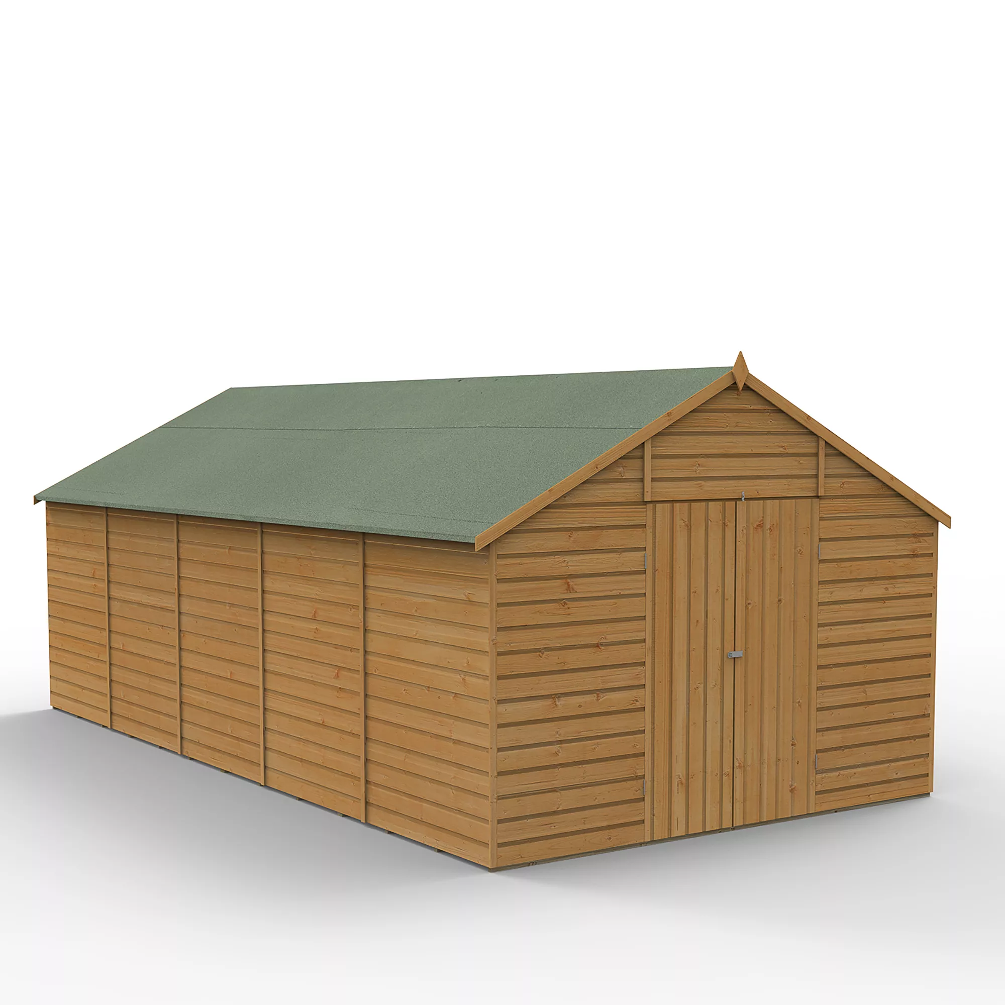 Forest Garden 10x20 Apex Dip Treated Shiplap Wooden Shed With Floor (Base Included) - Assembly Service Included 4 Forest Garden 10x20 Apex Dip Treated Shiplap Wooden Shed With Floor (Base Included) - Assembly Service Included - Image 4