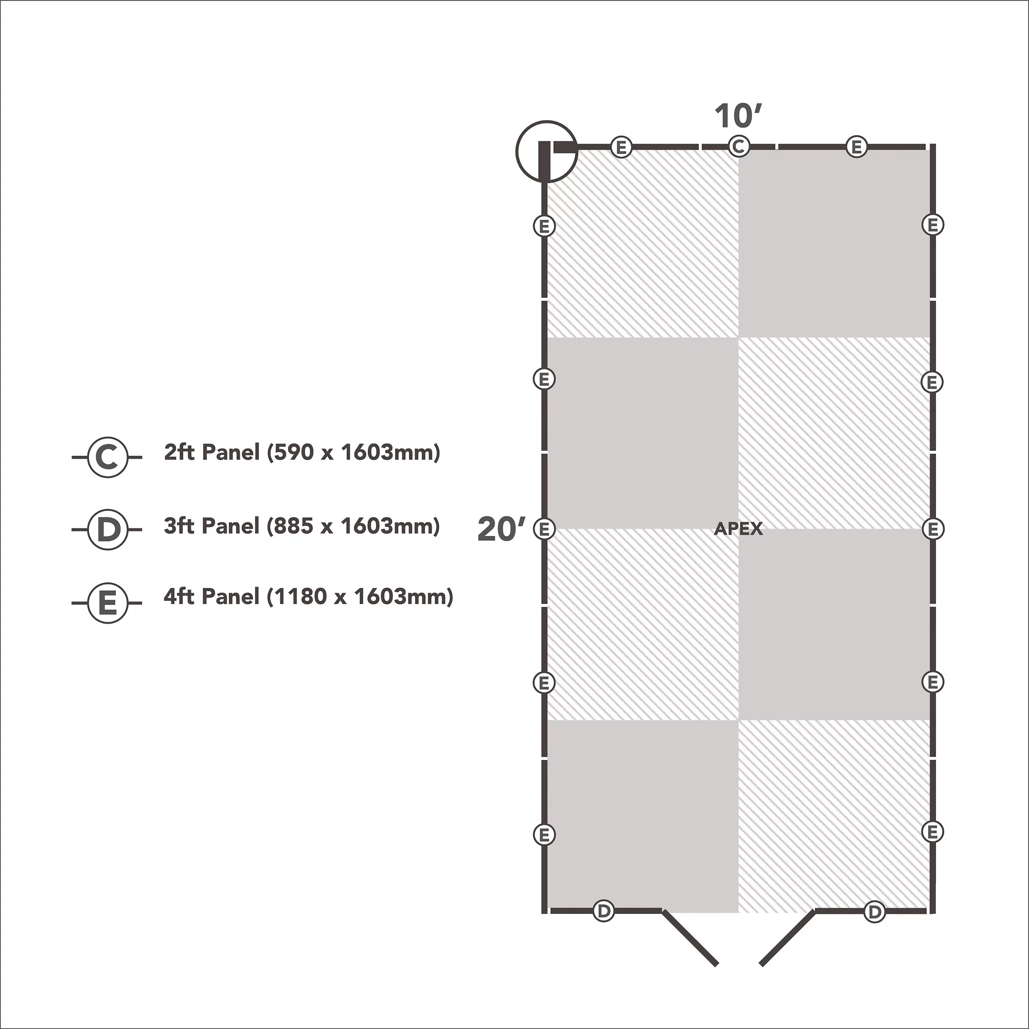 Forest Garden 10x20 Apex Dip Treated Shiplap Wooden Shed With Floor (Base Included) - Assembly Service Included 8 Forest Garden 10x20 Apex Dip Treated Shiplap Wooden Shed With Floor (Base Included) - Assembly Service Included - Image 8