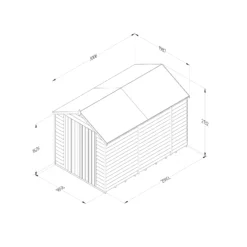 Forest Garden 10x6 Ft Apex Overlap Wooden Shed With Floor -Hozelock Shop forest garden 10x6 ft apex overlap wooden shed with floor5013053192856 01t