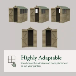 Forest Garden 10x6 Pent Pressure Treated Overlap Wooden Shed With Floor - Assembly Service Included -Hozelock Shop forest garden 10x6 pent pressure treated overlap wooden shed with floor assembly service included5013053192801 04t