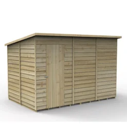 Forest Garden 10x6 Pent Pressure Treated Overlap Wooden Shed With Floor - Assembly Service Included -Hozelock Shop forest garden 10x6 pent pressure treated overlap wooden shed with floor assembly service included5013053192894 02c