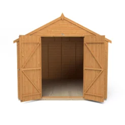 Forest Garden 10x8 Ft Apex Shiplap Wooden 2 Door 4 Windows Shed With Floor - Assembly Service Included -Hozelock Shop forest garden 10x8 ft apex shiplap wooden 2 door 4 windows shed with floor assembly service included5013053178829 03c bq
