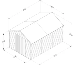 Forest Garden 12x8 Ft Apex Overlap Wooden Shed With Floor - Assembly Service Included 18 Forest Garden 12x8 Ft Apex Overlap Wooden Shed With Floor - Assembly Service Included -Hozelock Shop forest garden 12x8 ft apex overlap wooden shed with floor assembly service included5013053192887 01t
