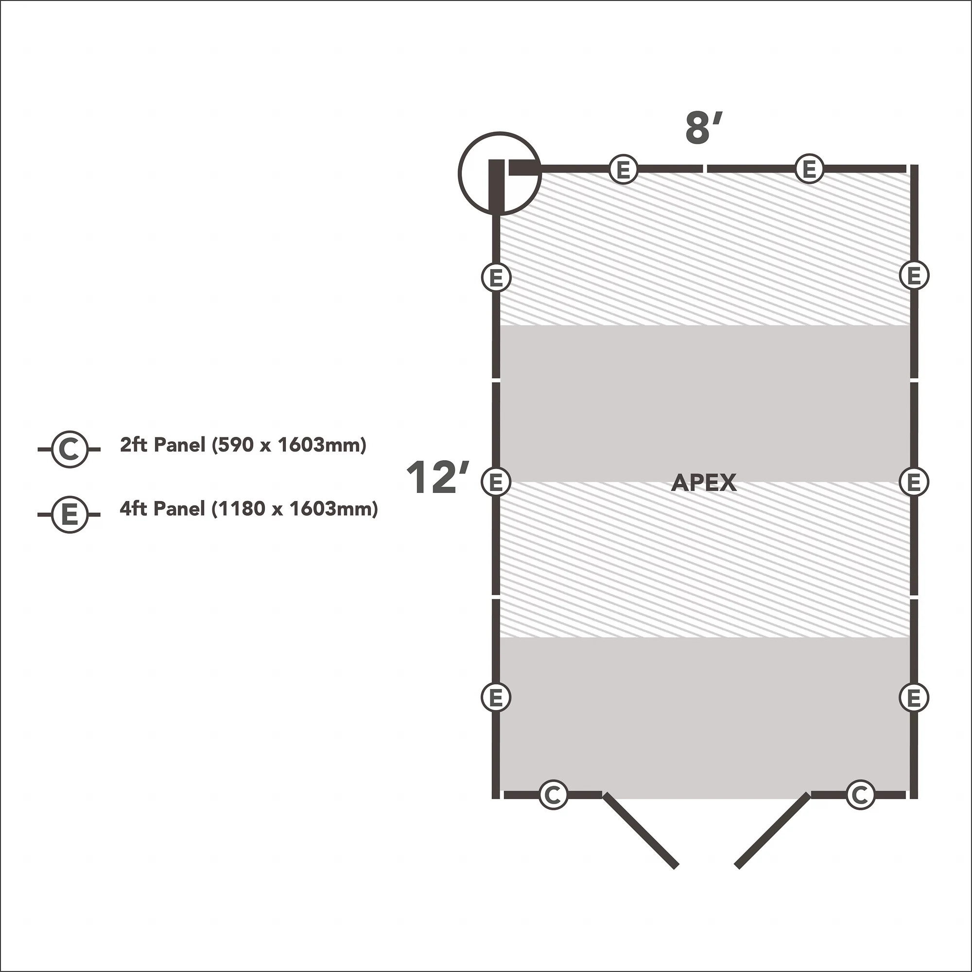 Forest Garden 12x8 Ft Apex Overlap Wooden Shed With Floor - Assembly Service Included 10 Forest Garden 12x8 Ft Apex Overlap Wooden Shed With Floor - Assembly Service Included - Image 10