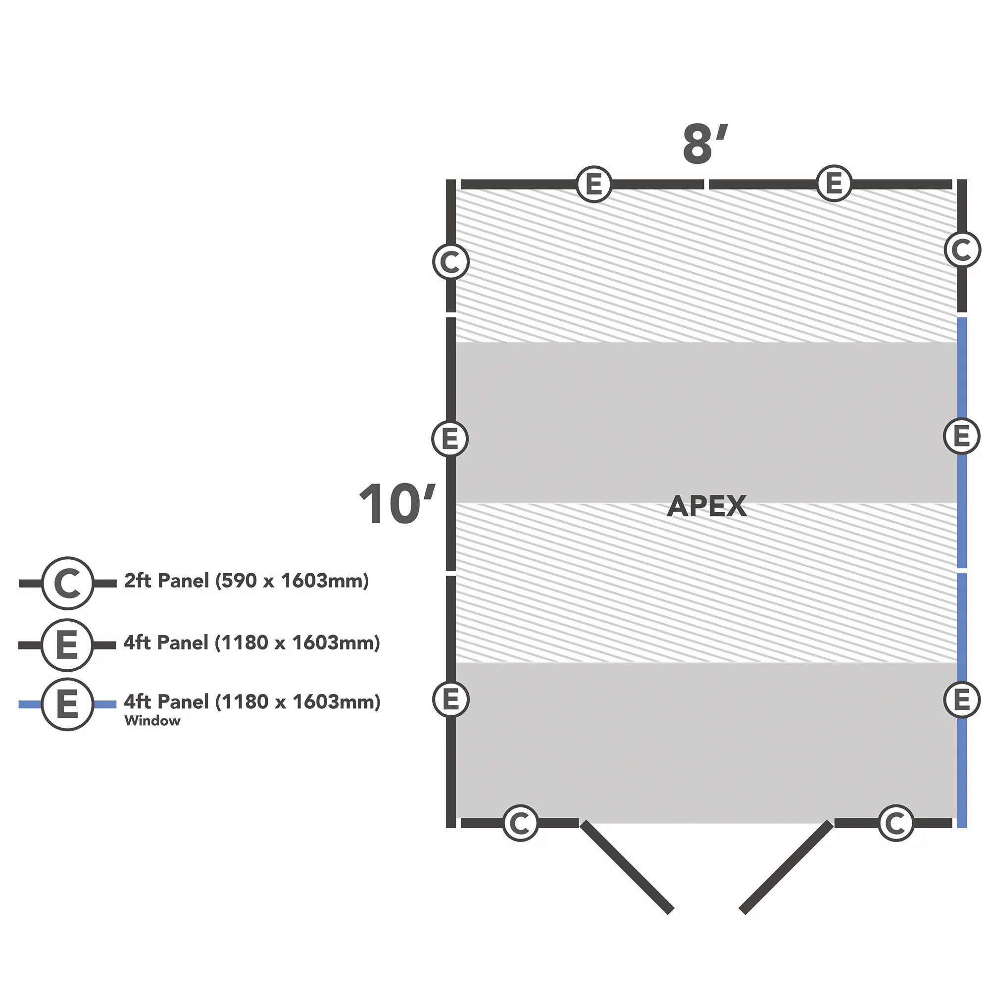 Forest Garden 12x8 Ft Apex Shiplap Wooden 2 Door 6 Windows Shed With Floor 20 Forest Garden 12x8 Ft Apex Shiplap Wooden 2 Door 6 Windows Shed With Floor - Image 20