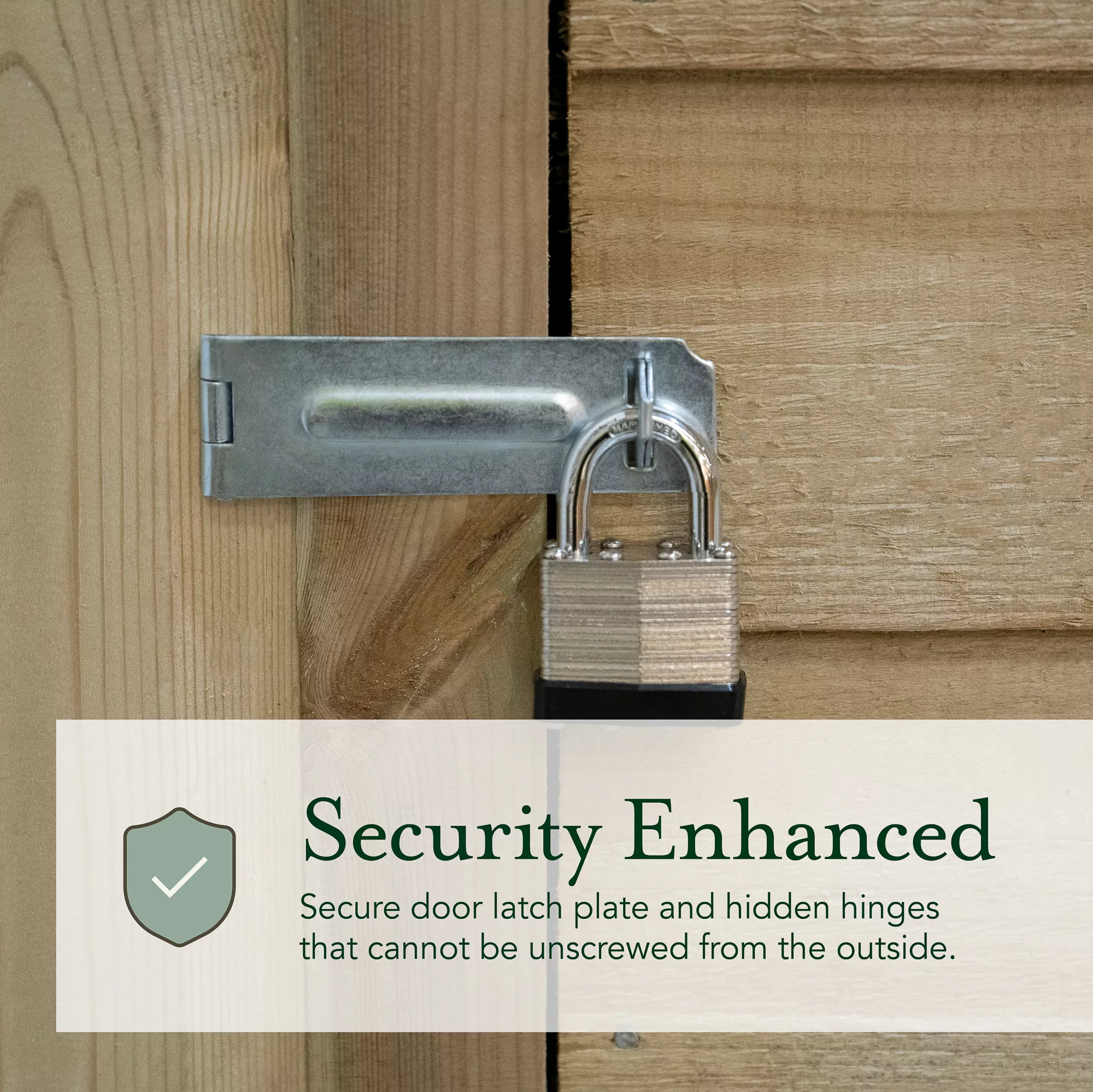 Forest Garden 6x10 Apex Pressure Treated Overlap Wooden Shed With Floor - Assembly Service Included 8 Forest Garden 6x10 Apex Pressure Treated Overlap Wooden Shed With Floor - Assembly Service Included - Image 8