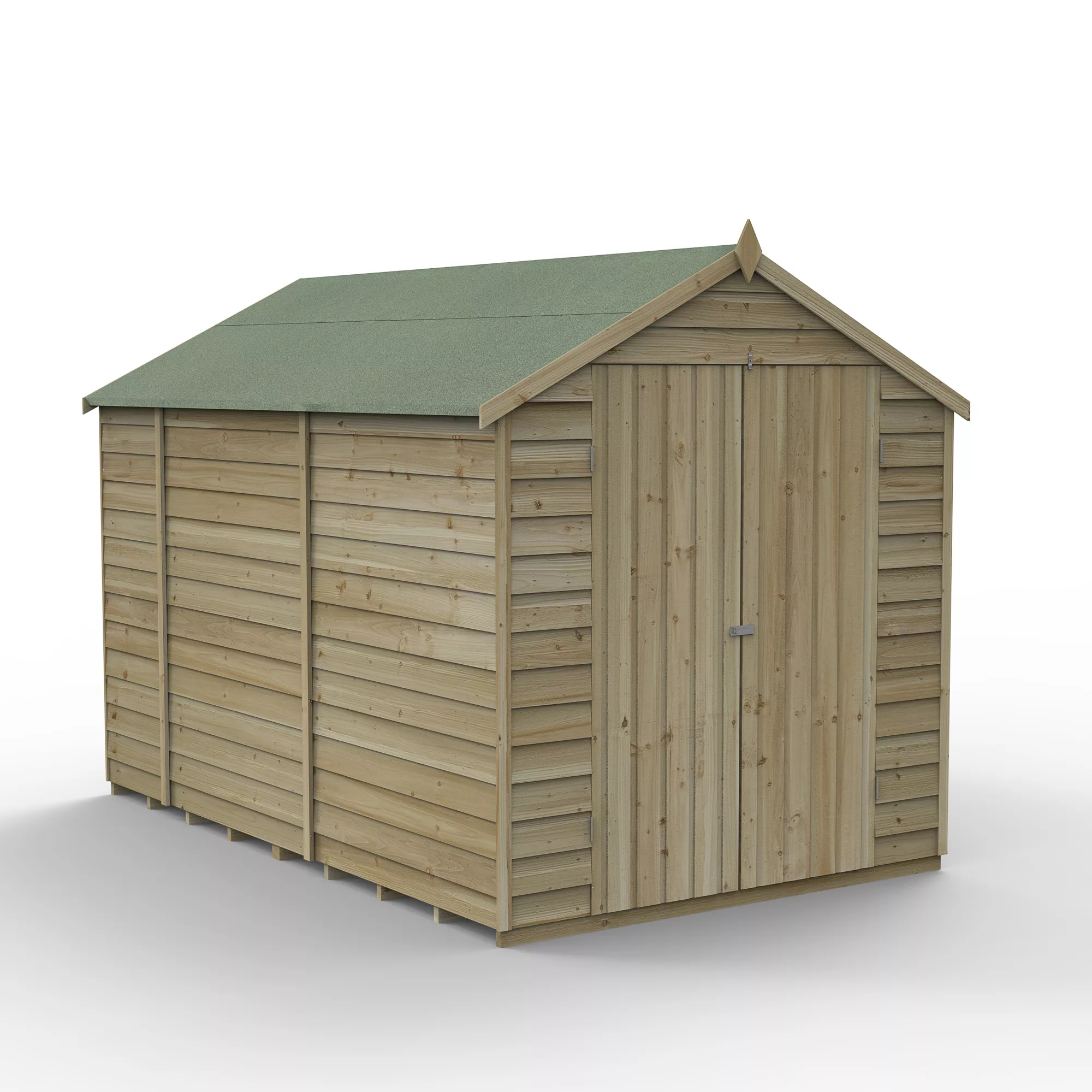 Forest Garden 6x10 Apex Pressure Treated Overlap Wooden Shed With Floor - Assembly Service Included 2 Forest Garden 6x10 Apex Pressure Treated Overlap Wooden Shed With Floor - Assembly Service Included - Image 2