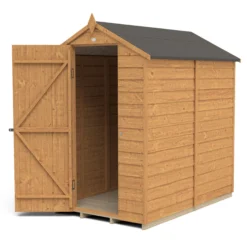 Forest Garden 6x4 Apex Dip Treated Overlap Wooden Shed With Floor -Hozelock Shop forest garden 6x4 apex dip treated overlap wooden shed with floor5013053176795 21c bq