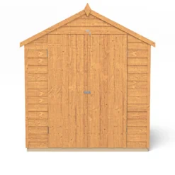 Forest Garden 6x4 Ft Apex Wooden 2 Door Shed With Floor - Assembly Service Included -Hozelock Shop forest garden 6x4 ft apex wooden 2 door shed with floor assembly service included5013053177303 03c bq
