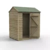 Forest Garden 6x4 Ft Reverse Apex Overlap Wooden Shed With Floor (Base Included) - Assembly Service Included