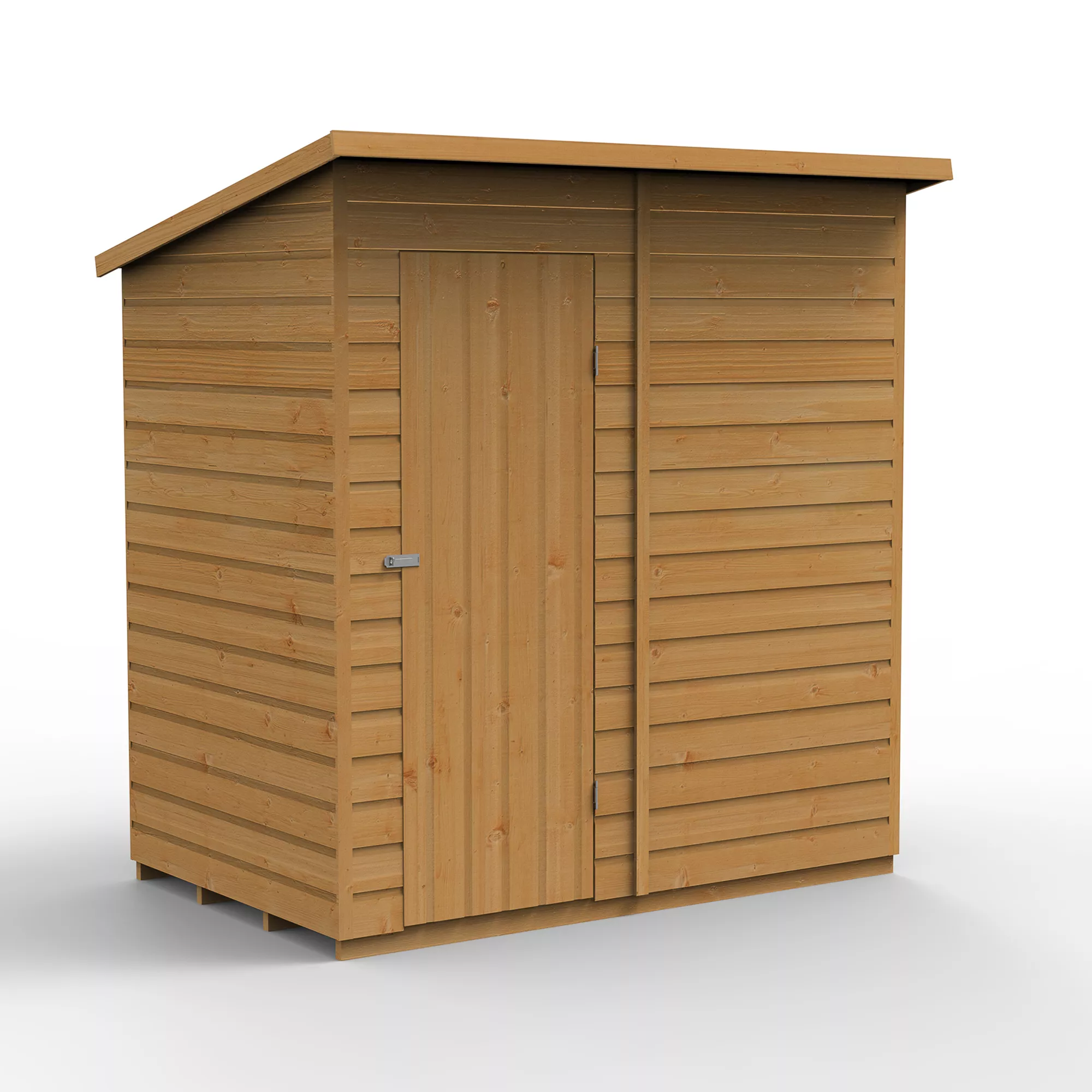 Forest Garden 6x4 Pent Dip Treated Shiplap Wooden Shed With Floor - Assembly Service Included 2 Forest Garden 6x4 Pent Dip Treated Shiplap Wooden Shed With Floor - Assembly Service Included - Image 2