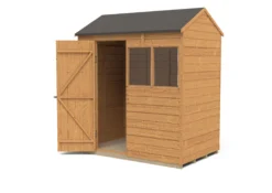 Forest Garden 6x4 Reverse Apex Dip Treated Overlap Wooden Shed With Floor -Hozelock Shop forest garden 6x4 reverse apex dip treated overlap wooden shed with floor5013053178102 21c bq