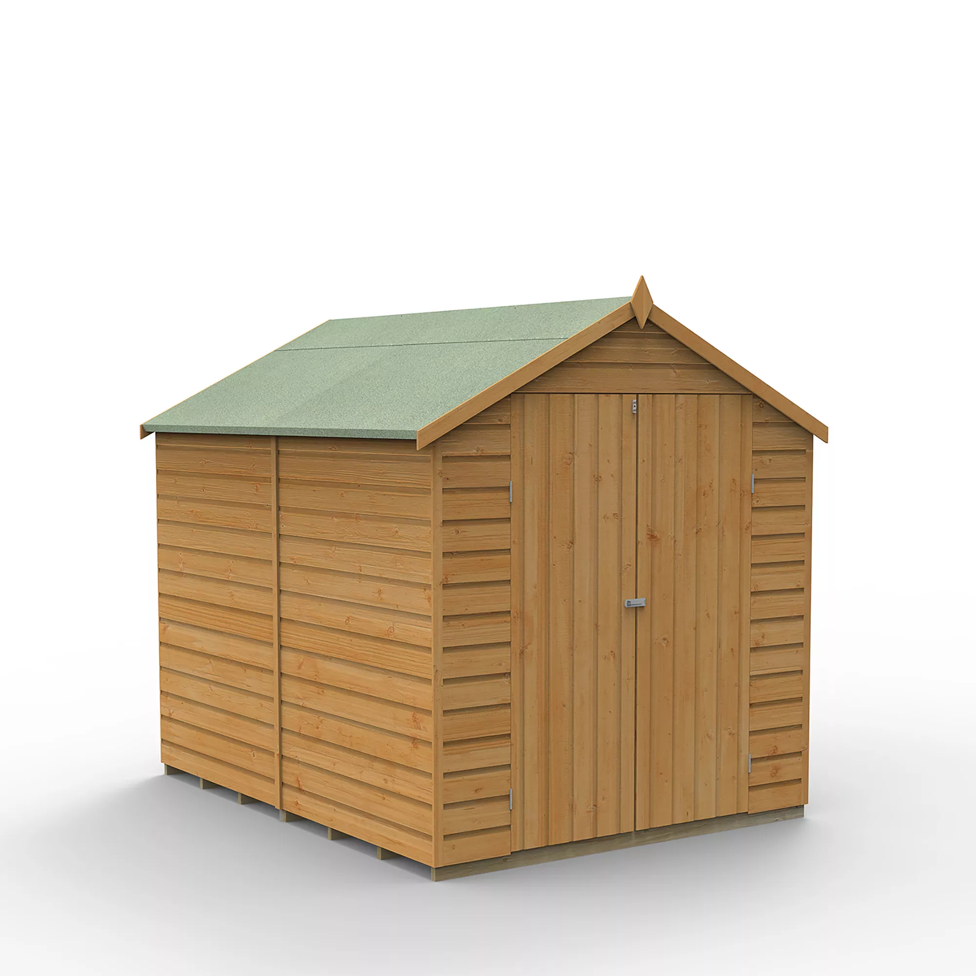 Forest Garden 6x8 Apex Dip Treated Shiplap Wooden Shed With Floor - Assembly Service Included 2 Forest Garden 6x8 Apex Dip Treated Shiplap Wooden Shed With Floor - Assembly Service Included - Image 2