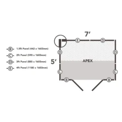 Forest Garden 7x5 Apex Pressure Treated Overlap Wooden Shed With Floor -Hozelock Shop forest garden 7x5 apex pressure treated overlap wooden shed with floor5013053192863 02t