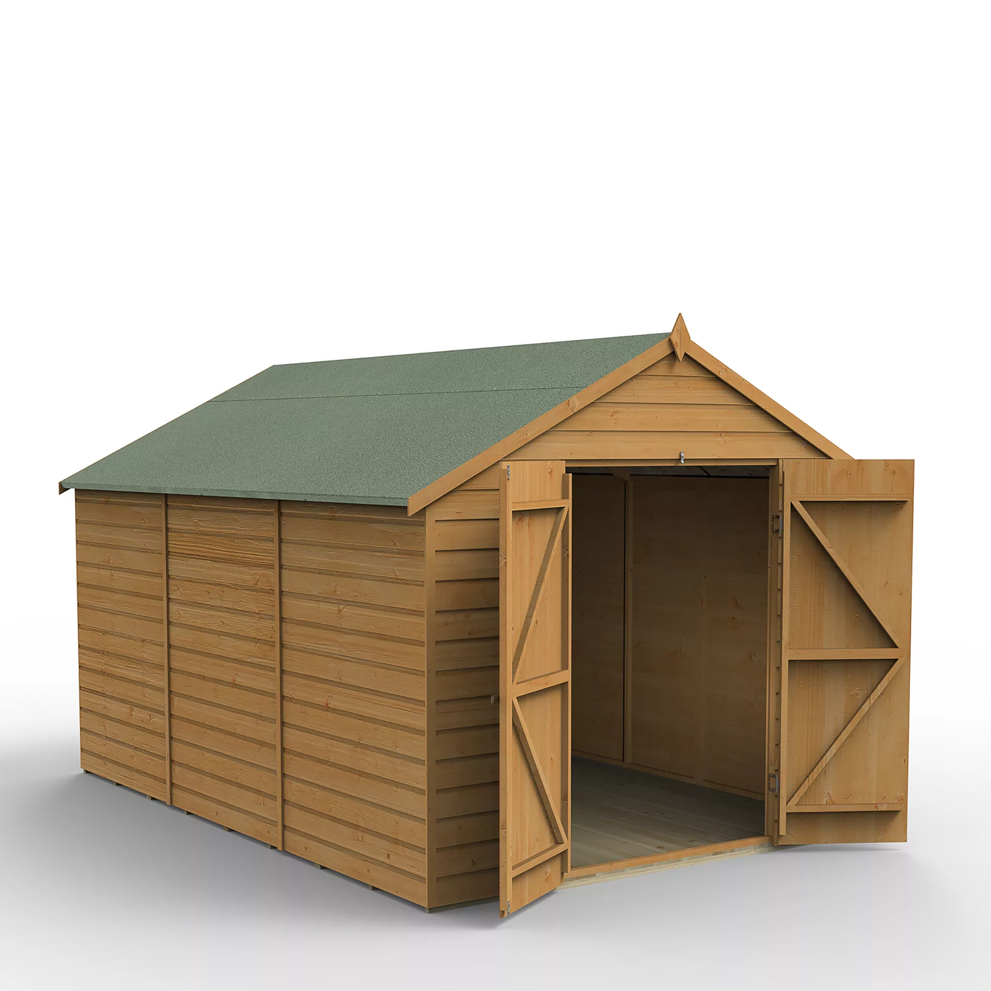 Forest Garden 8x12 Apex Dip Treated Shiplap Wooden Shed With Floor (Base Included) 1 Forest Garden 8x12 Apex Dip Treated Shiplap Wooden Shed With Floor (Base Included)