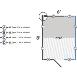 Forest Garden 8x6 Ft Apex Shiplap Wooden 10 Windows Shed With Floor -Hozelock Shop forest garden 8x6 ft apex shiplap wooden 10 windows shed with floor5013053185094 02t bq