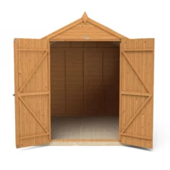 Forest Garden 8x6 Ft Apex Shiplap Wooden 2 Door 2 Windows Shed With Floor - Assembly Service Included -Hozelock Shop forest garden 8x6 ft apex shiplap wooden 2 door 2 windows shed with floor assembly service included5013053178775 05c bq