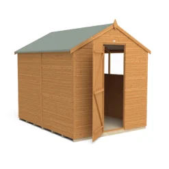 Forest Garden 8x6 Ft Apex Shiplap Wooden 2 Windows Shed With Floor - Assembly Service Included -Hozelock Shop forest garden 8x6 ft apex shiplap wooden 2 windows shed with floor assembly service included5013053178720 03c bq